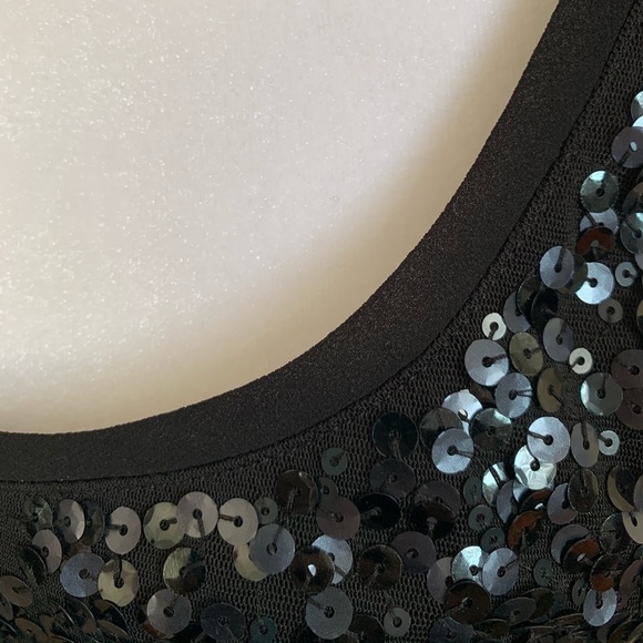 Express Black Sequin Tank - Picture 3 of 5